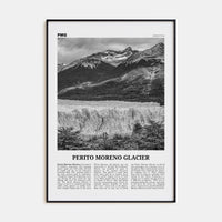 Perito Moreno Glacier Poster None / 8x12 in Nbourhood Travel B&W Poster