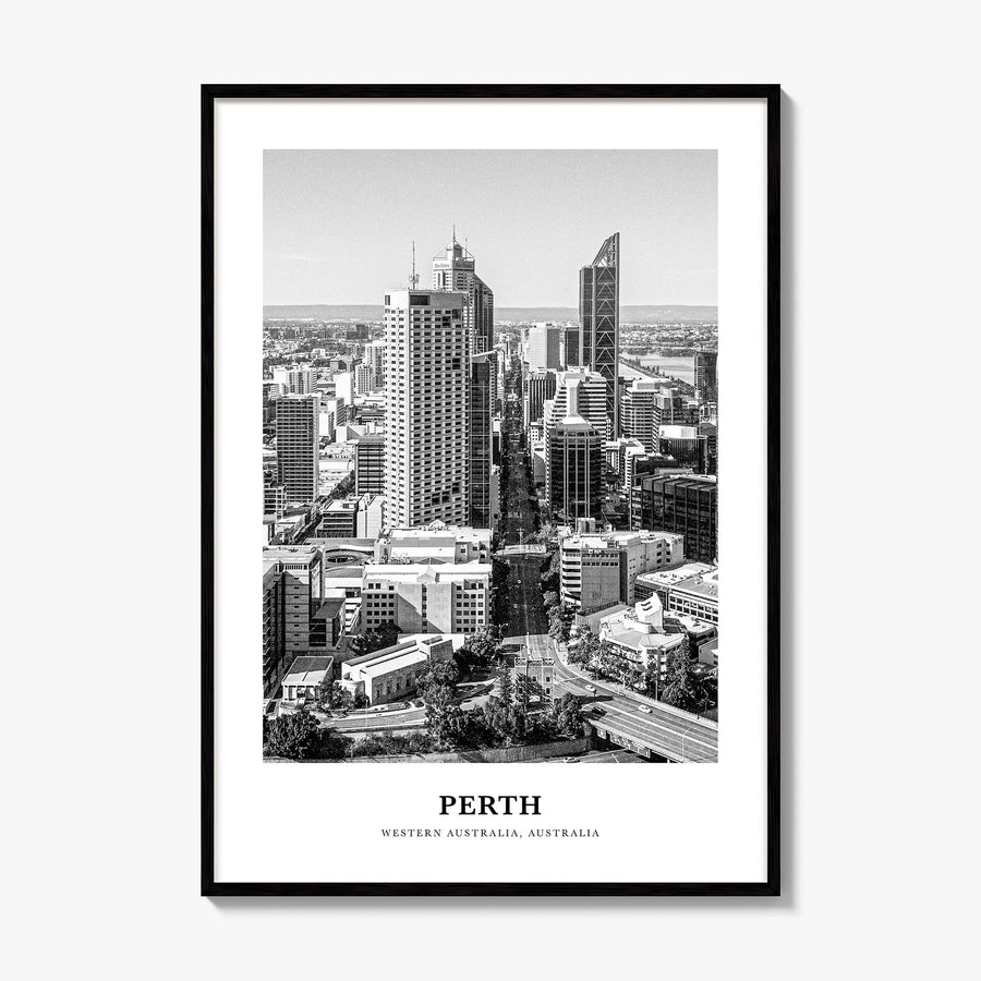 Perth Classic Poster, framed poster mockup