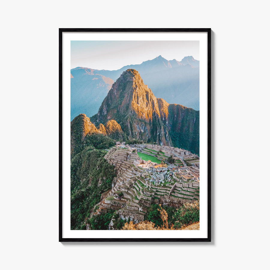 Peru colorful photo poster of South America – vertical wall art, unframed print shown in interior mockup