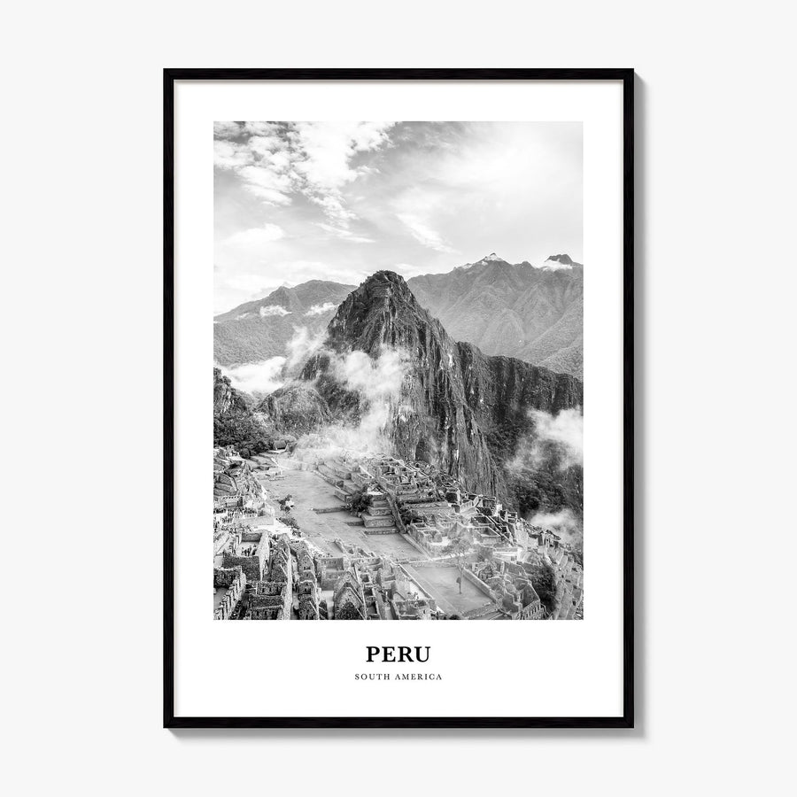 Peru Classic No 1 Poster, framed poster mockup