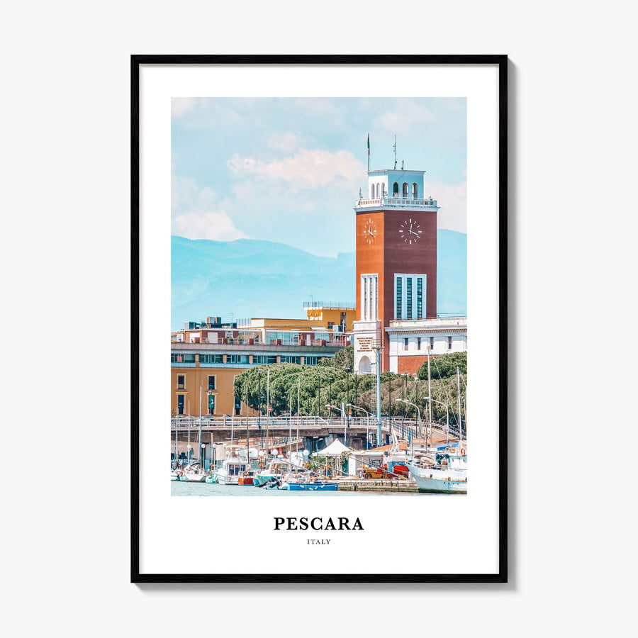 Pescara Classic Poster, framed poster mockup