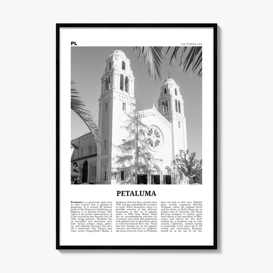 Petaluma Newspaper Poster, framed poster mockup