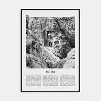 Petra Poster None / 8x12 in Nbourhood Travel B&W Poster