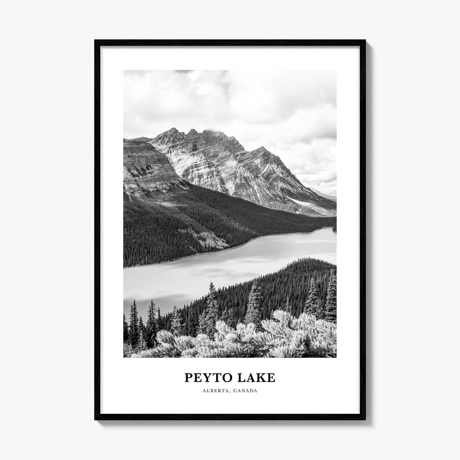 Peyto Lake Classic Poster, framed poster mockup