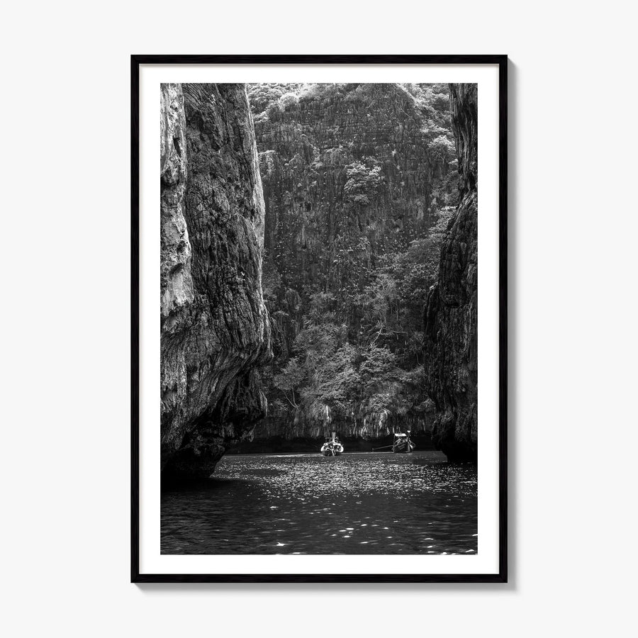 Phi Phi Islands Photo Poster, framed poster mockup, white border