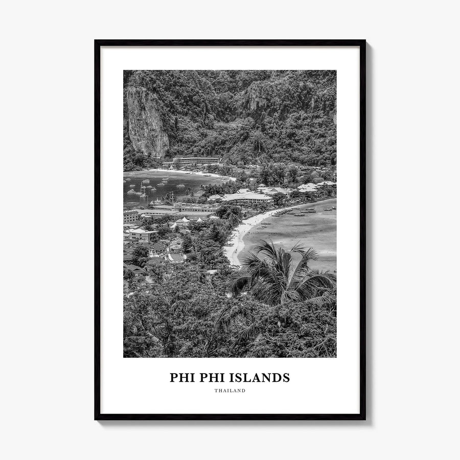Phi Phi Islands Classic Poster, framed poster mockup