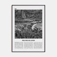 Phi Phi Islands Poster None / 8x12 in Nbourhood Travel B&W Poster