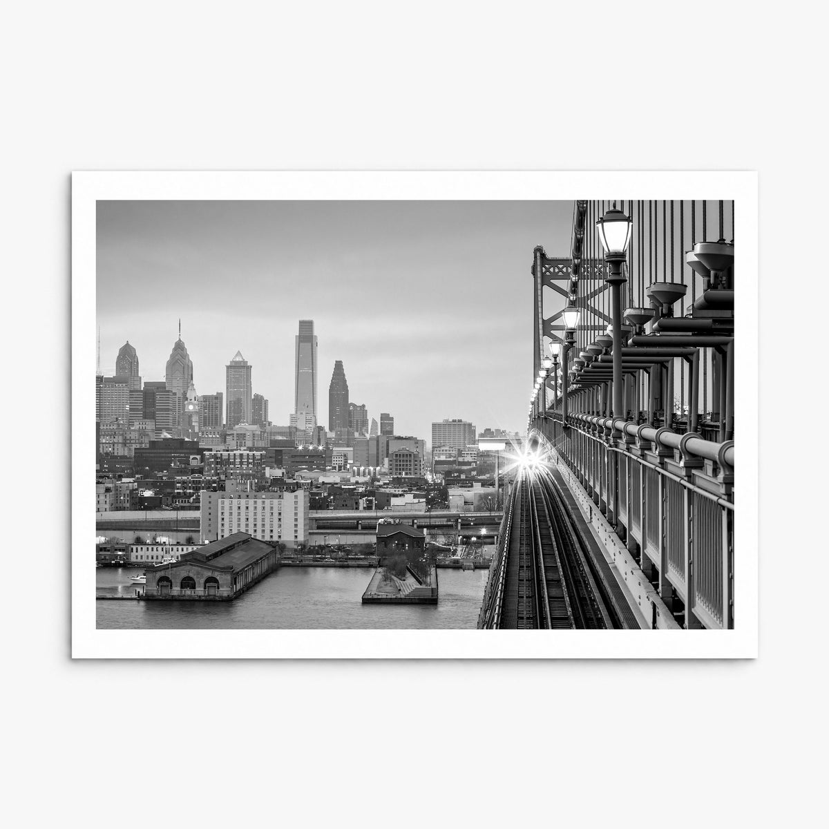 Philadelphia Photo Poster, print only (unframed), white border