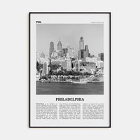 Philadelphia No 2 Poster None / 8x12 in Nbourhood Travel B&W Poster