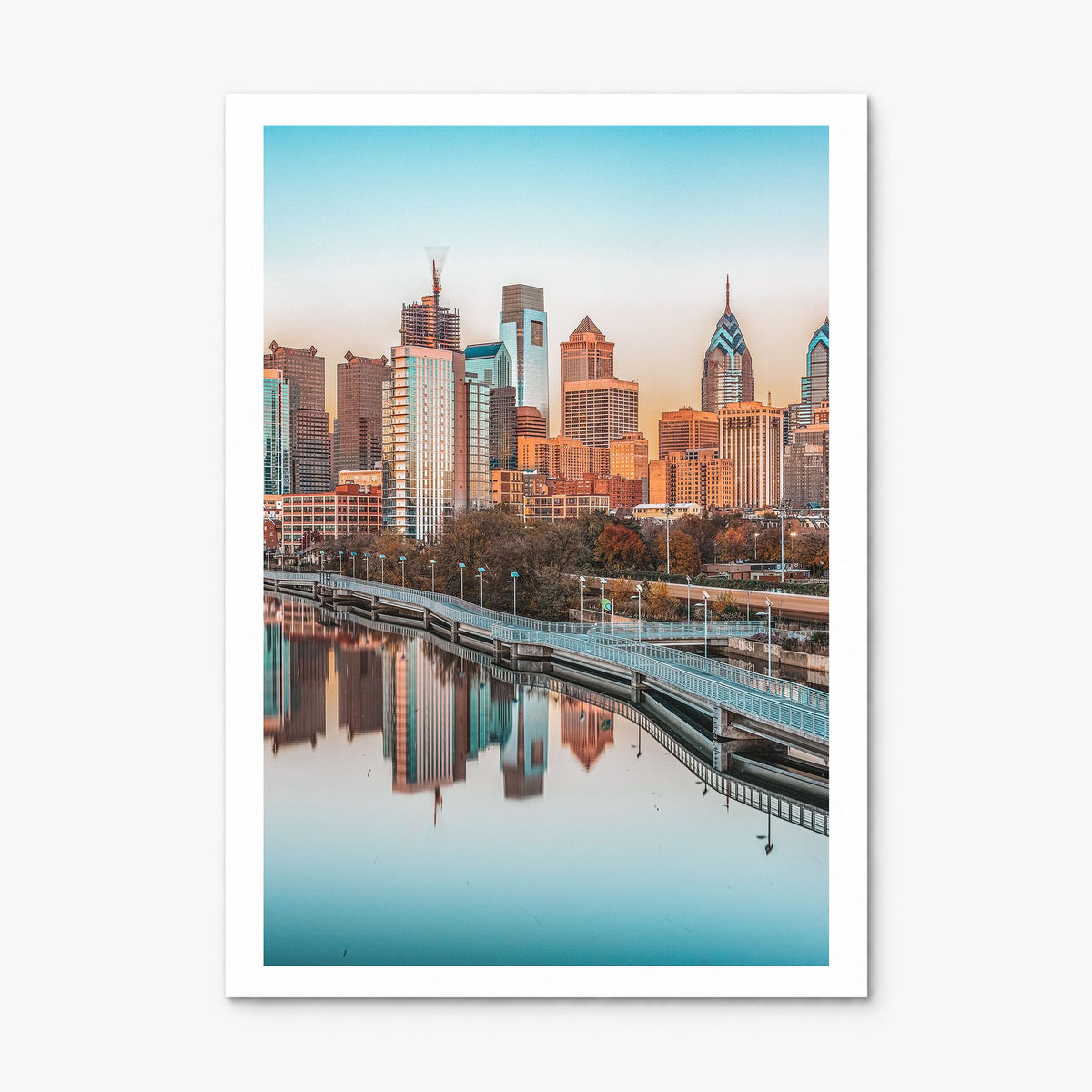 Philadelphia Photo No 1 Poster, print only (unframed), white border