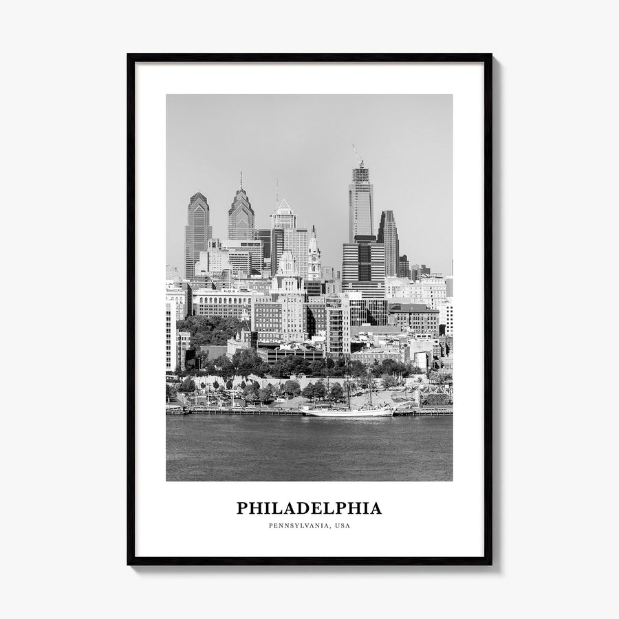 Philadelphia Classic No 2 Poster, framed poster mockup