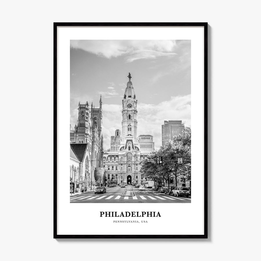 Philadelphia Classic No 3 Poster, framed poster mockup