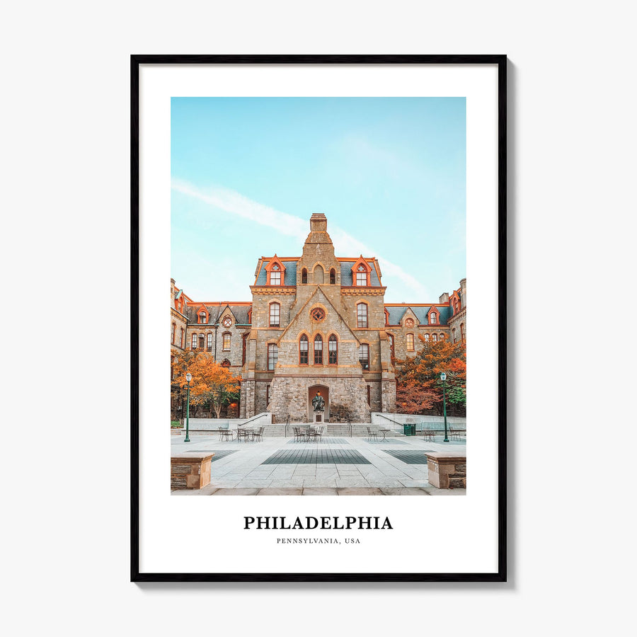 Philadelphia Classic No 1 Poster, framed poster mockup