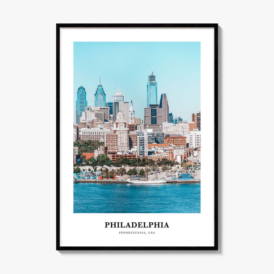 Philadelphia Classic No 2 Poster, framed poster mockup