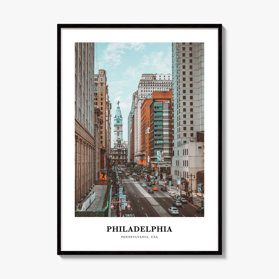 Philadelphia Classic No 3 Poster, framed poster mockup