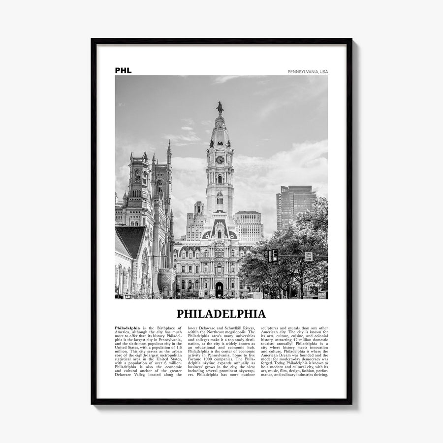 Philadelphia Newspaper No 1 Poster, framed poster mockup