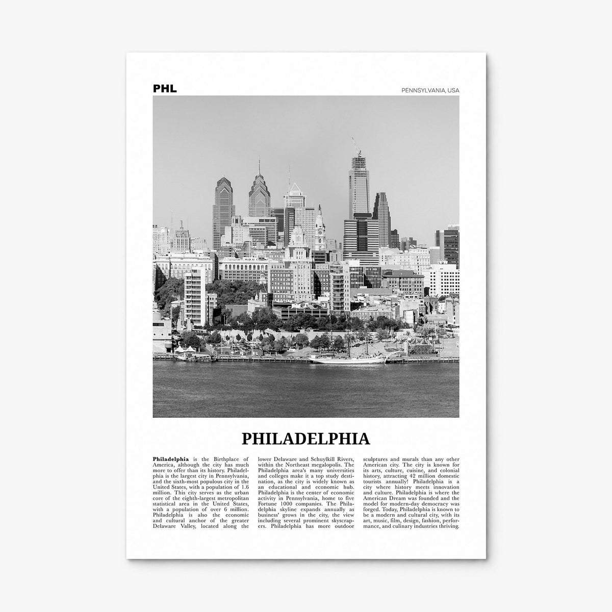 Philadelphia Newspaper No 2 Poster, print only (unframed)