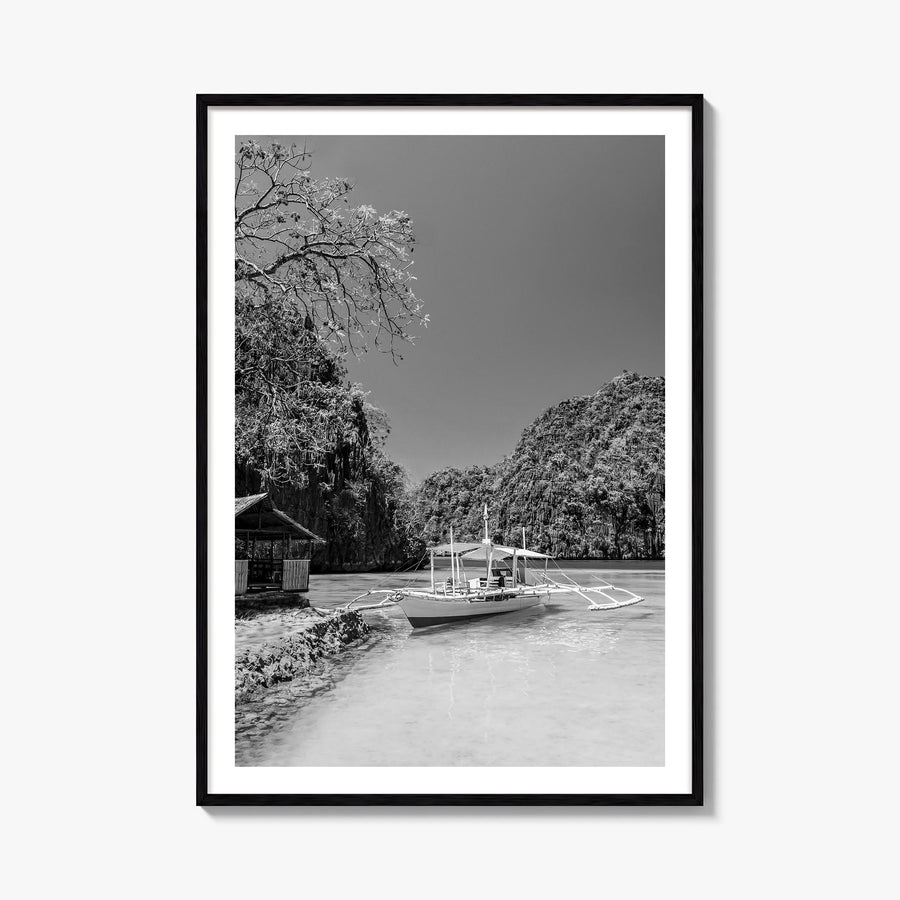 Philippines no. 2 black & white photo poster of Asia – vertical wall art, unframed print shown in interior mockup