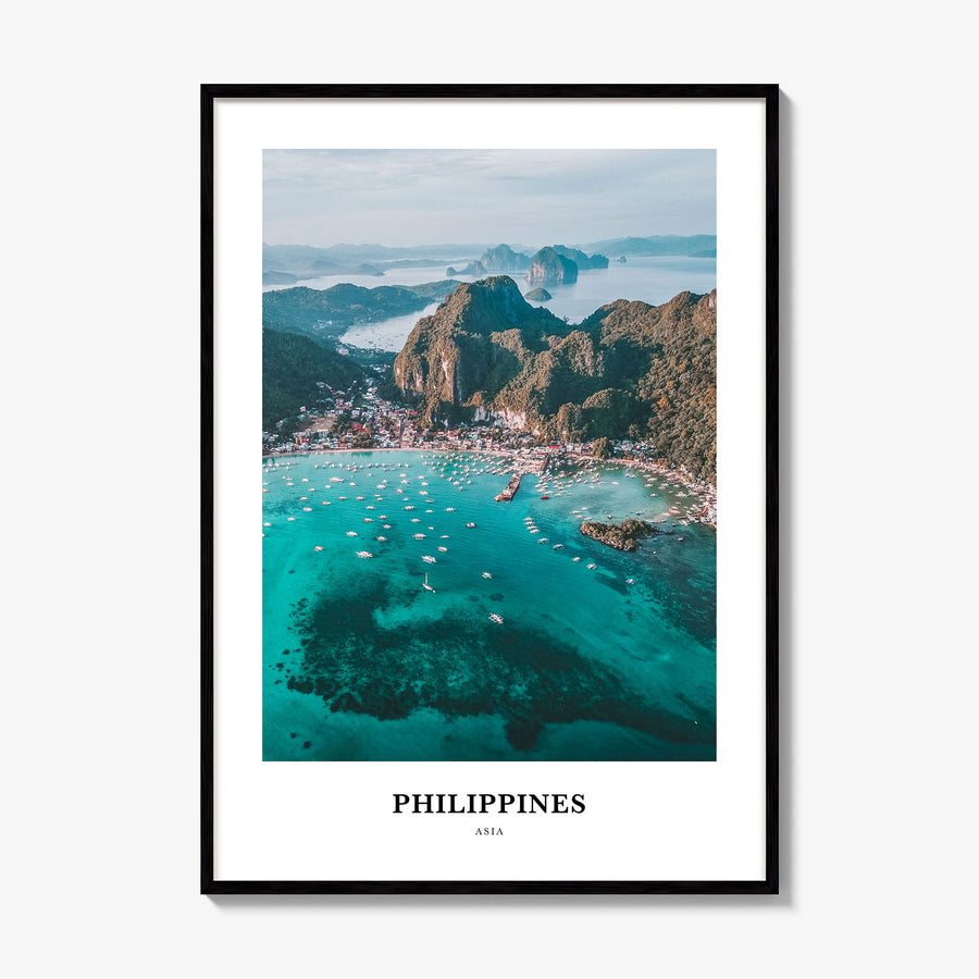 Philippines Classic No 1 Poster, framed poster mockup