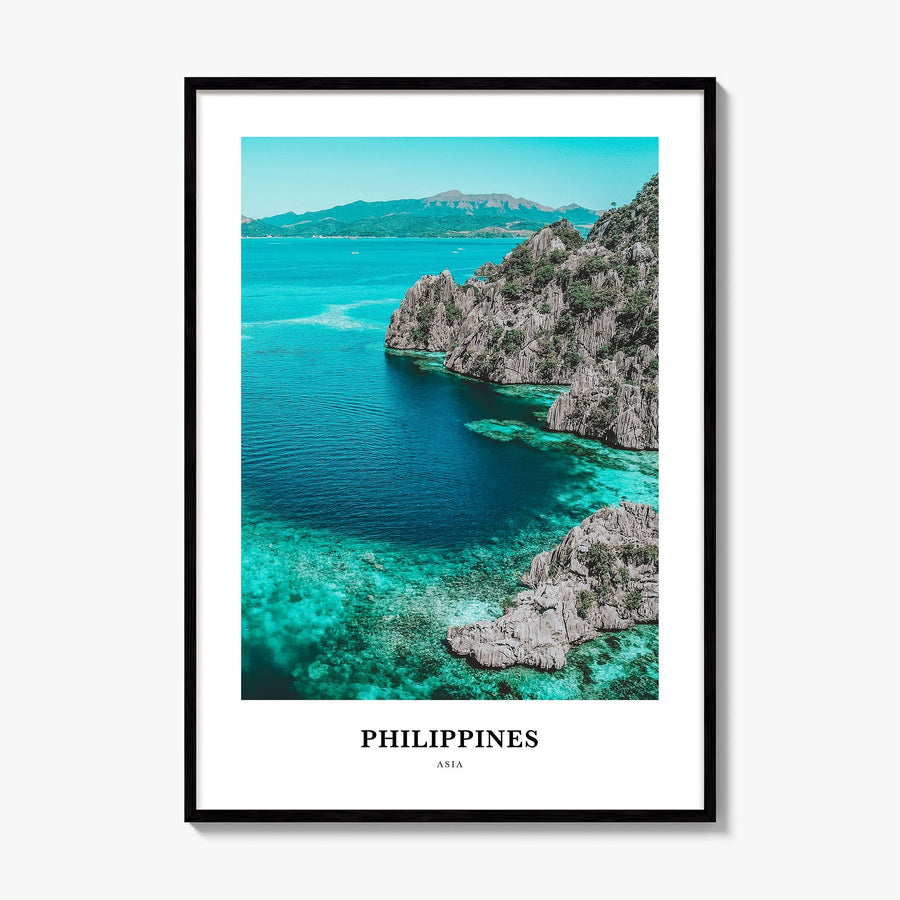 Philippines Classic No 2 Poster, framed poster mockup