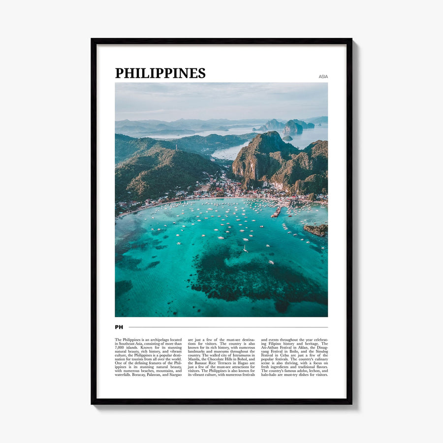 Philippines Travel No 1 Poster, framed poster mockup
