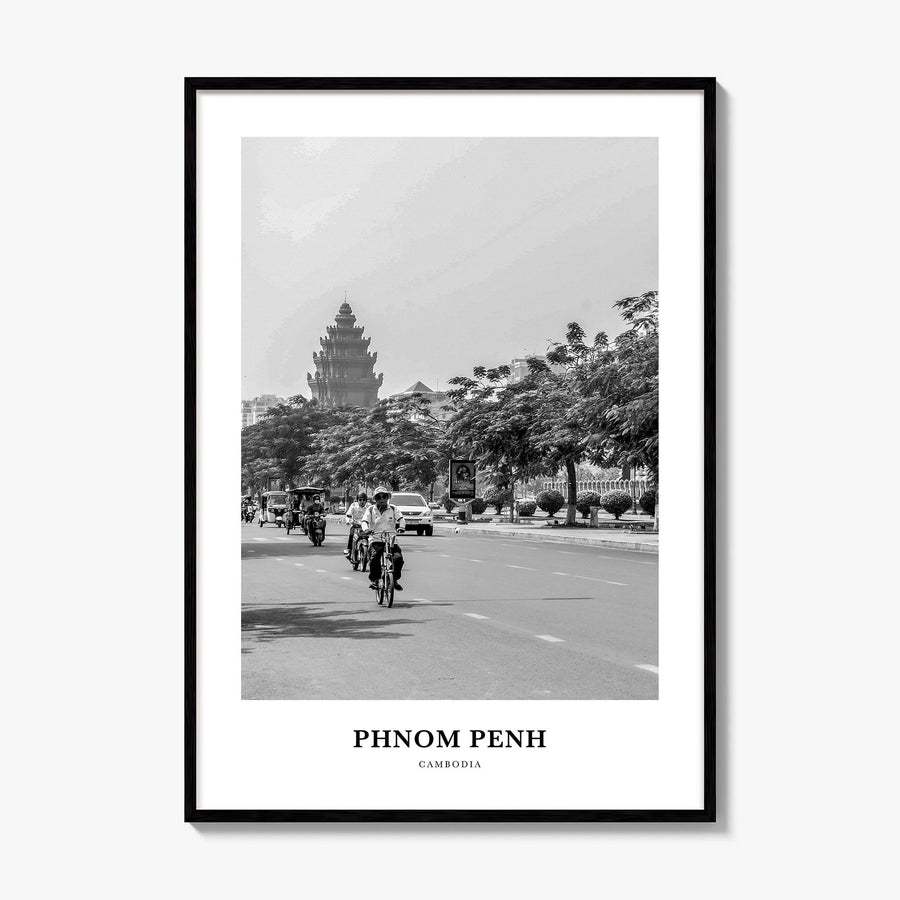 Phnom Penh Classic Poster, framed poster mockup