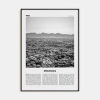 Phoenix No 2 Poster None / 8x12 in Nbourhood Travel B&W Poster