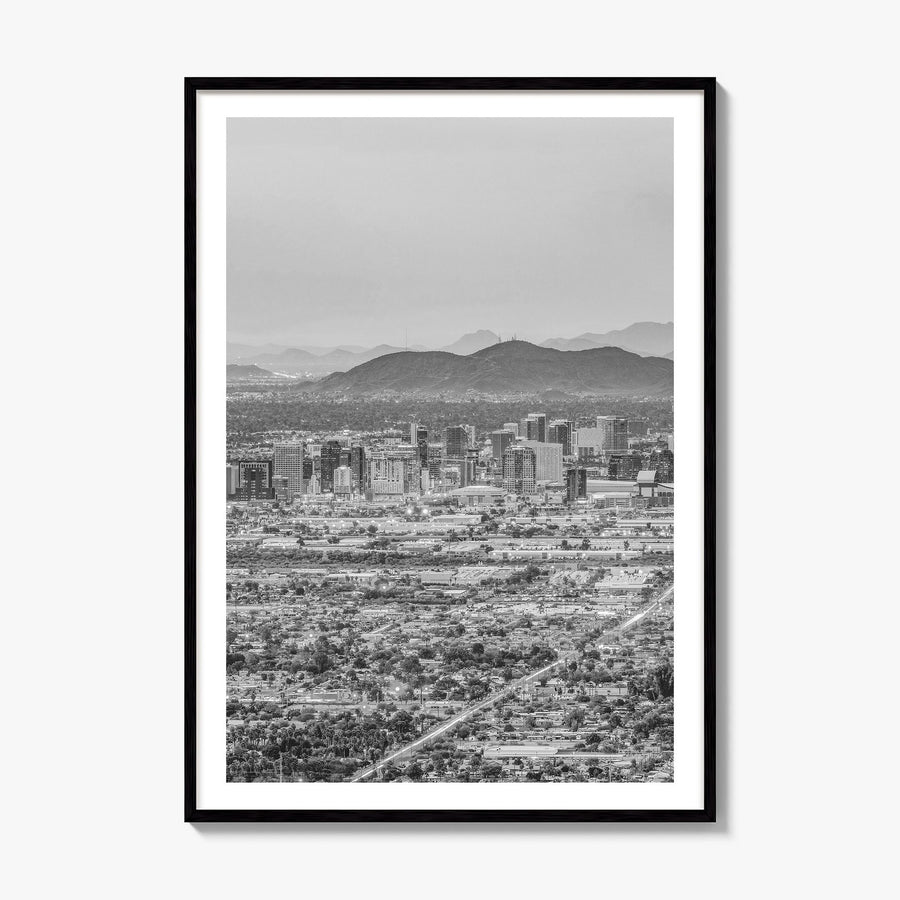 Phoenix Photo No 3 Poster, framed poster mockup, white border