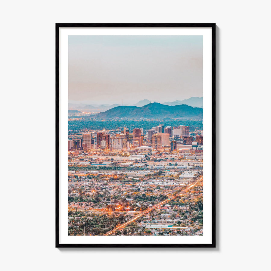 Phoenix Photo Poster, framed poster mockup, white border