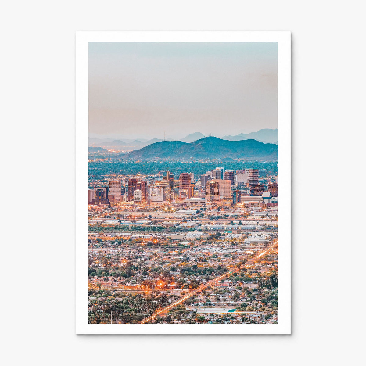 Phoenix Photo Poster, print only (unframed), white border