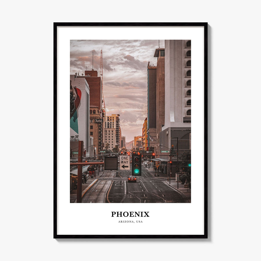 Phoenix Classic No 3 Poster, framed poster mockup