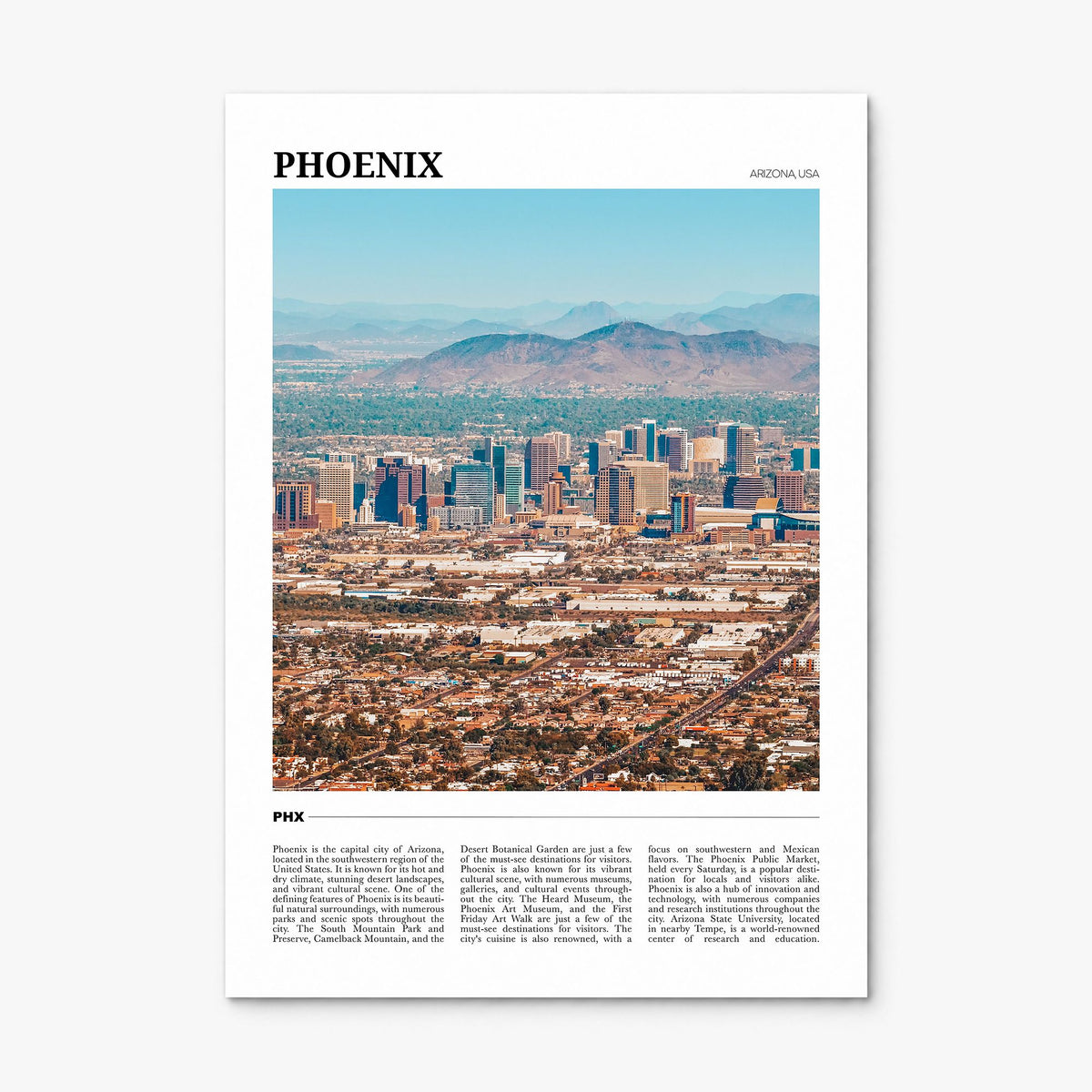 Phoenix Travel No 2 Poster, print only (unframed)