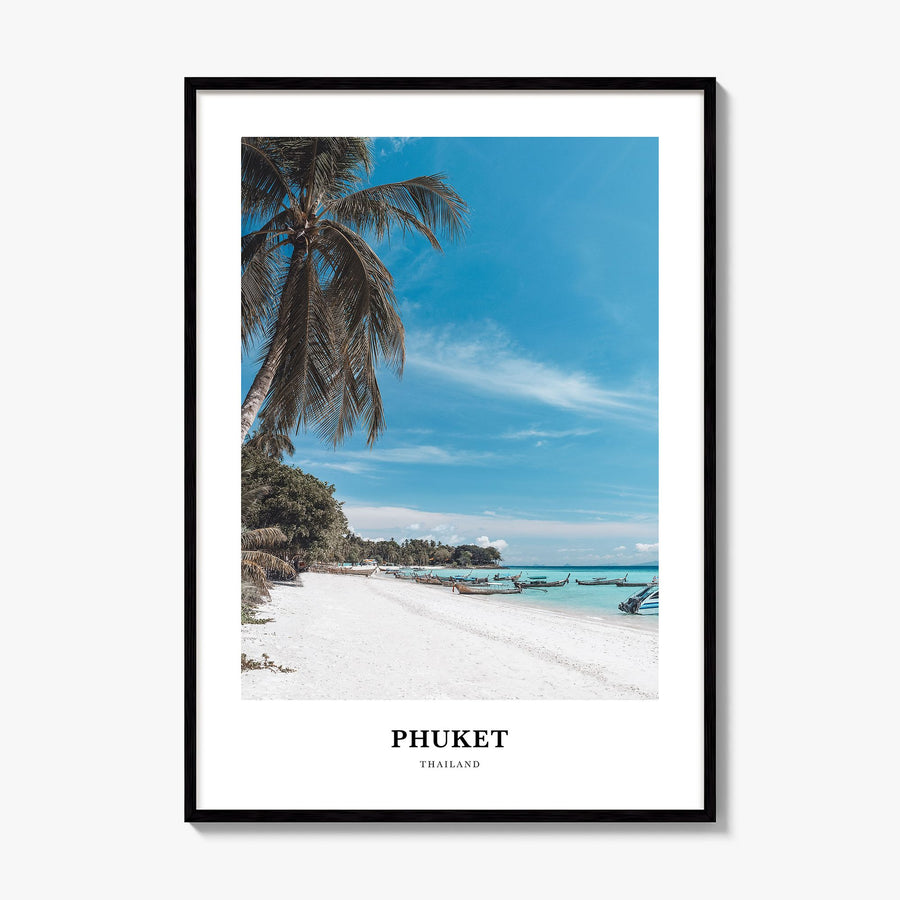 Phuket Classic Poster, framed poster mockup