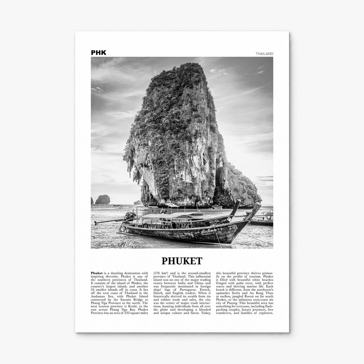 Phuket Newspaper Poster, print only (unframed)