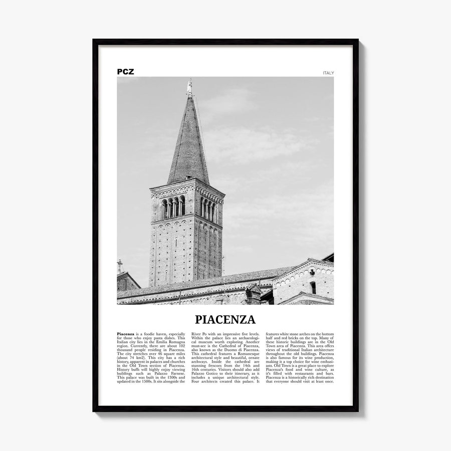 Piacenza Newspaper Poster, framed poster mockup