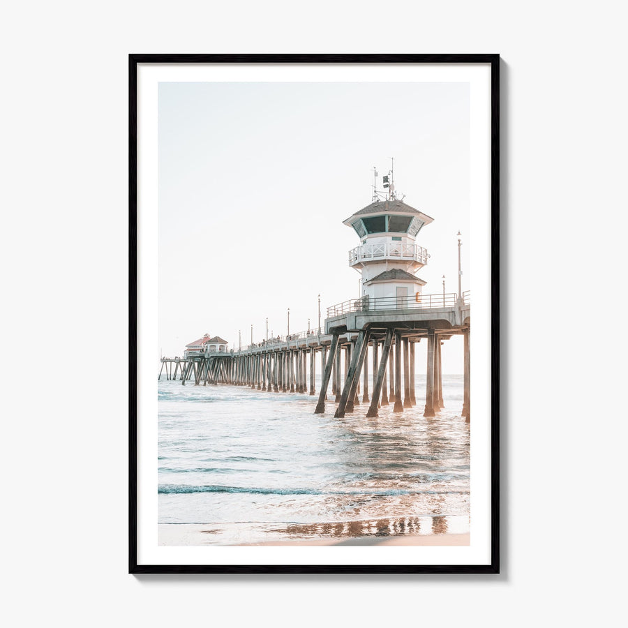 Pier Photo No 4 Poster, framed poster mockup, white border