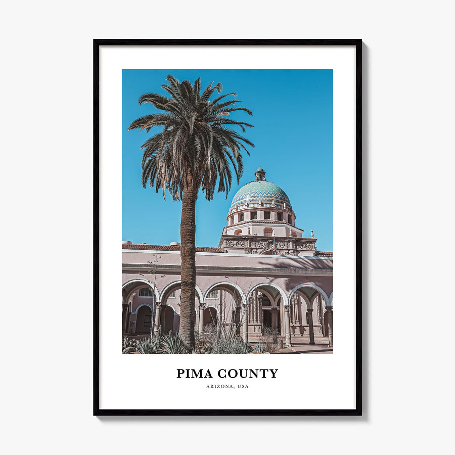 Pima County Classic Poster, framed poster mockup