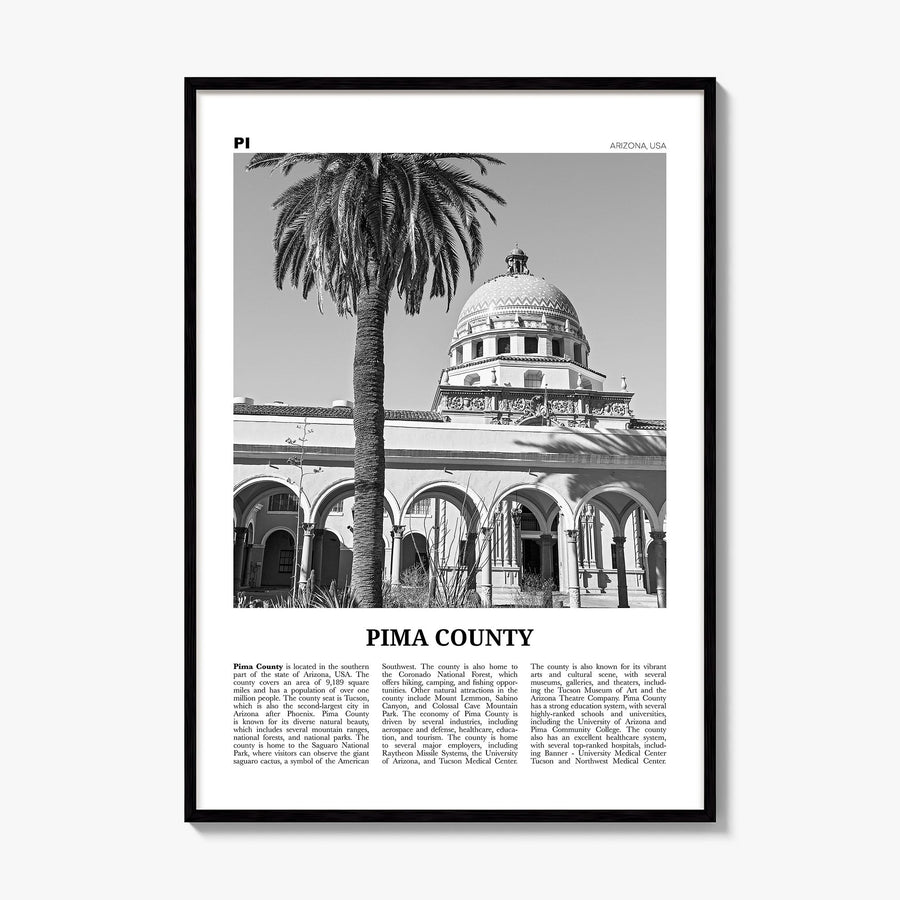 Pima County Newspaper Poster, framed poster mockup