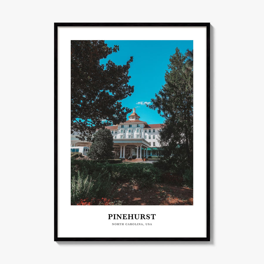 Pinehurst Classic Poster, framed poster mockup