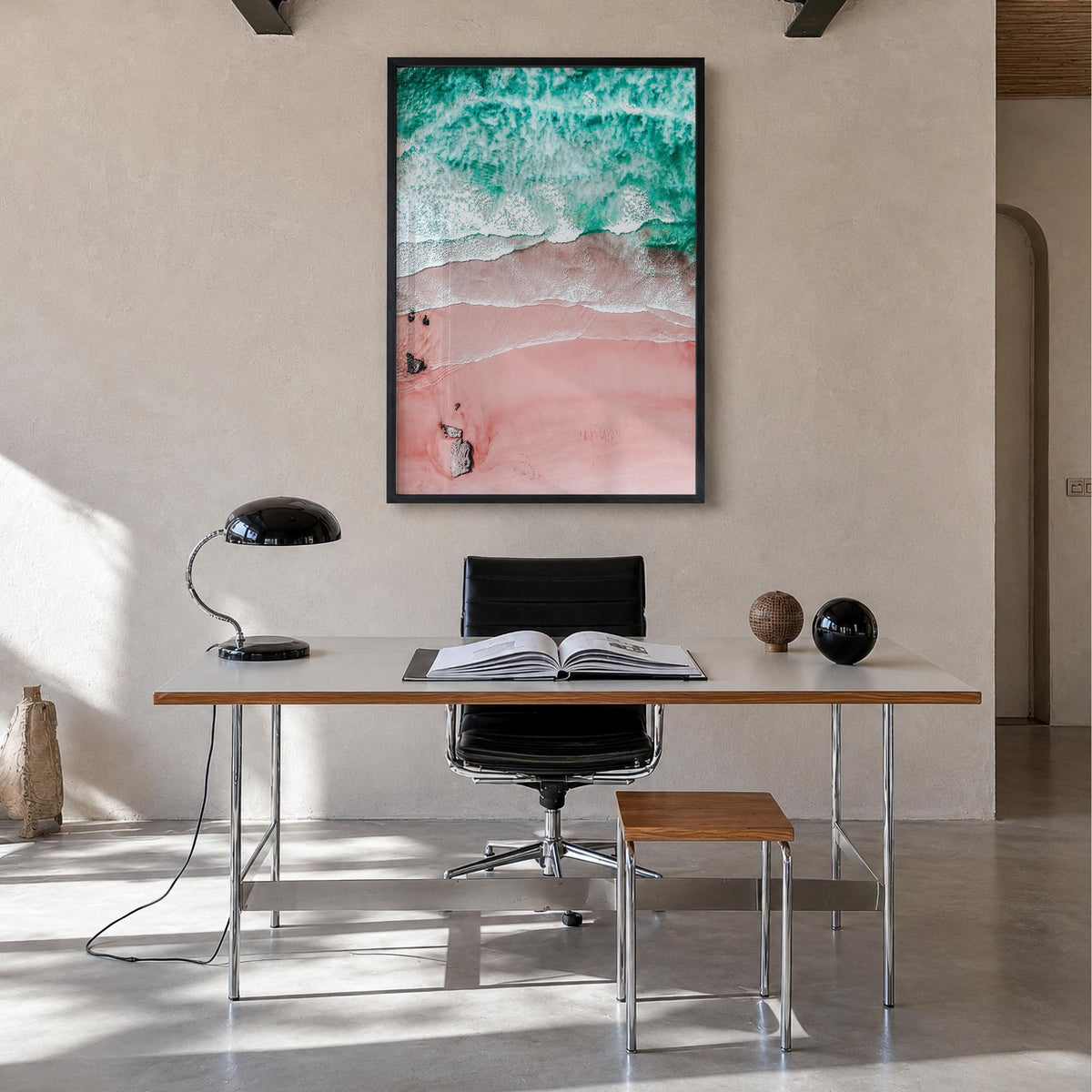 Pink Sandy Beach Photo No 1 Poster