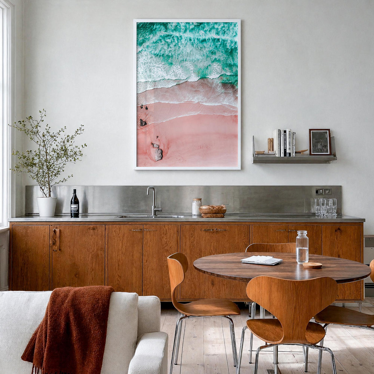 Pink Sandy Beach Photo No 1 Poster