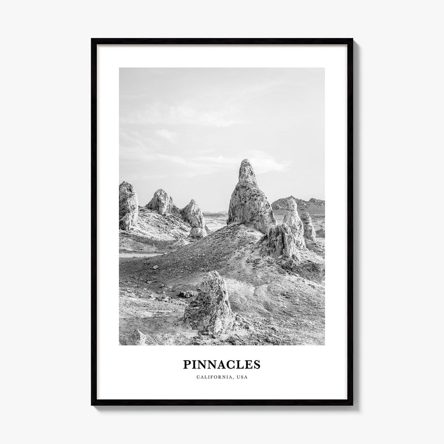 Pinnacles National Park Classic Poster, framed poster mockup