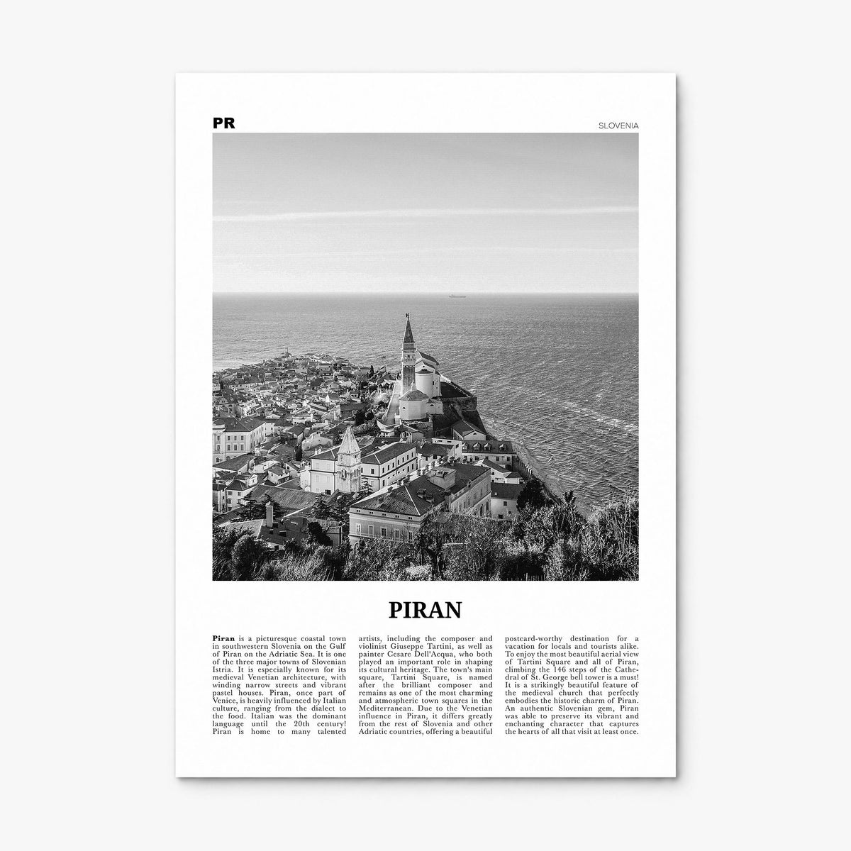 Piran Newspaper Poster, print only (unframed)