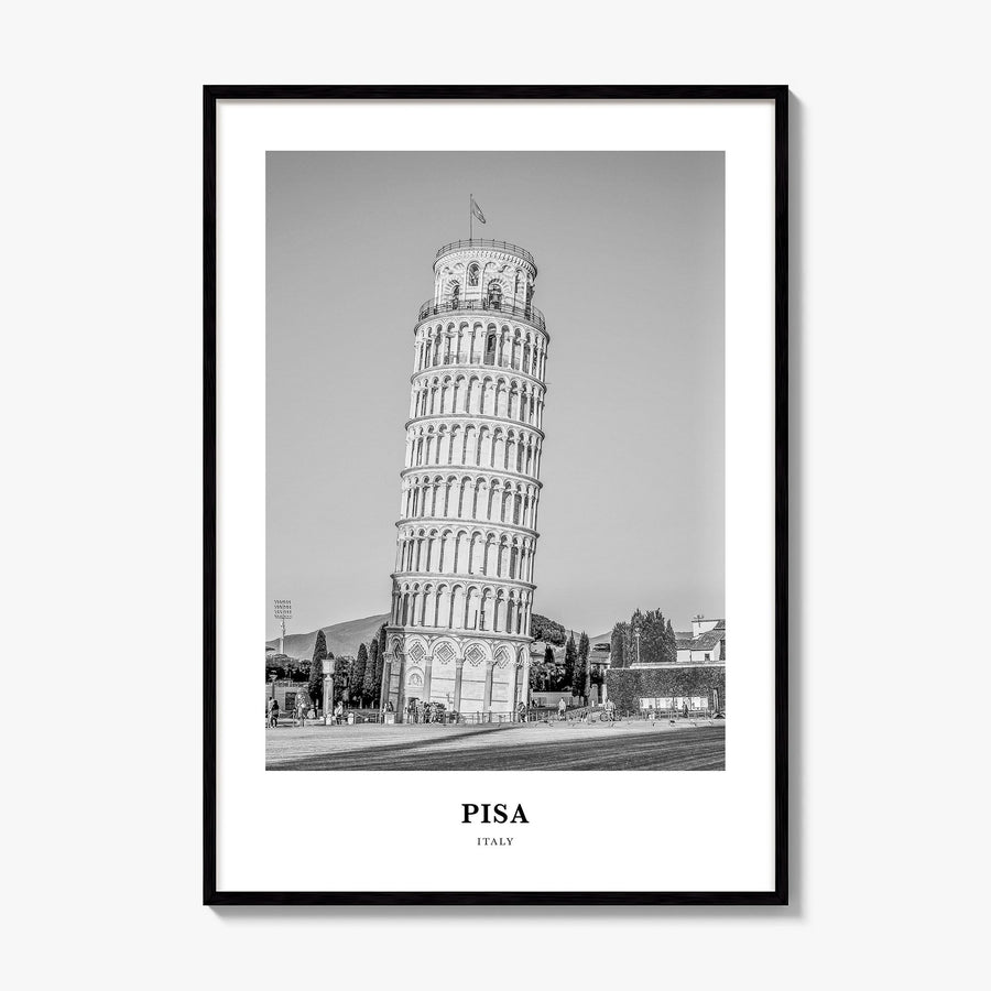 Pisa Classic Poster, framed poster mockup