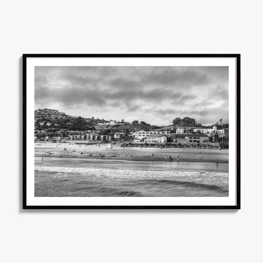 Pismo Beach Photo Poster, framed poster mockup, white border