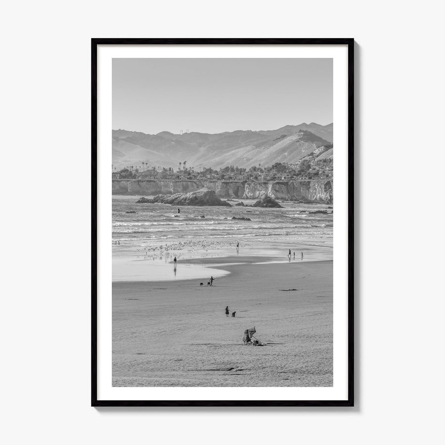 Pismo Beach Photo No 2 Poster, framed poster mockup, white border