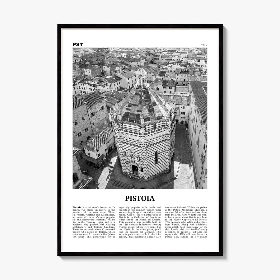 Pistoia Newspaper Poster, framed poster mockup