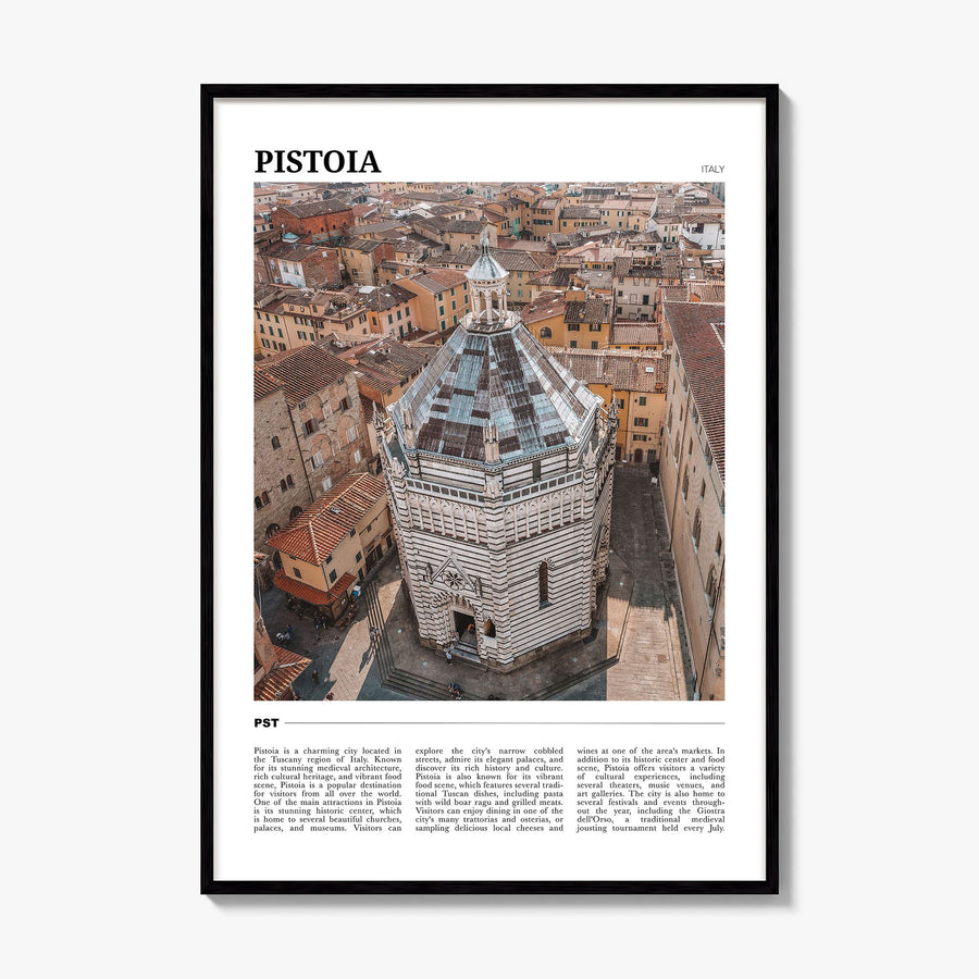 Pistoia Travel Poster, framed poster mockup