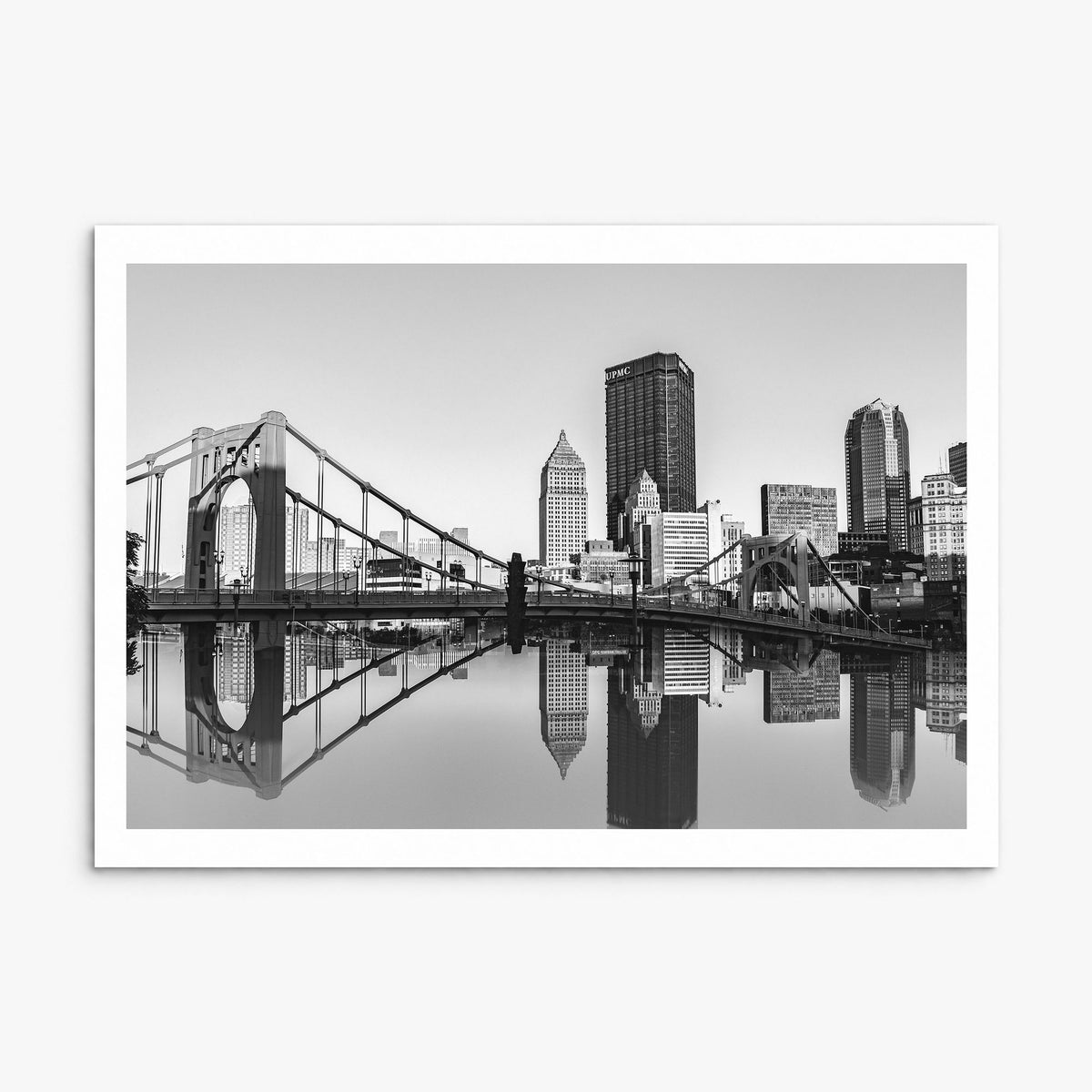 Pittsburgh Photo Poster, print only (unframed), white border