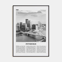 Pittsburgh No 1 Poster None / 8x12 in Nbourhood Travel B&W Poster